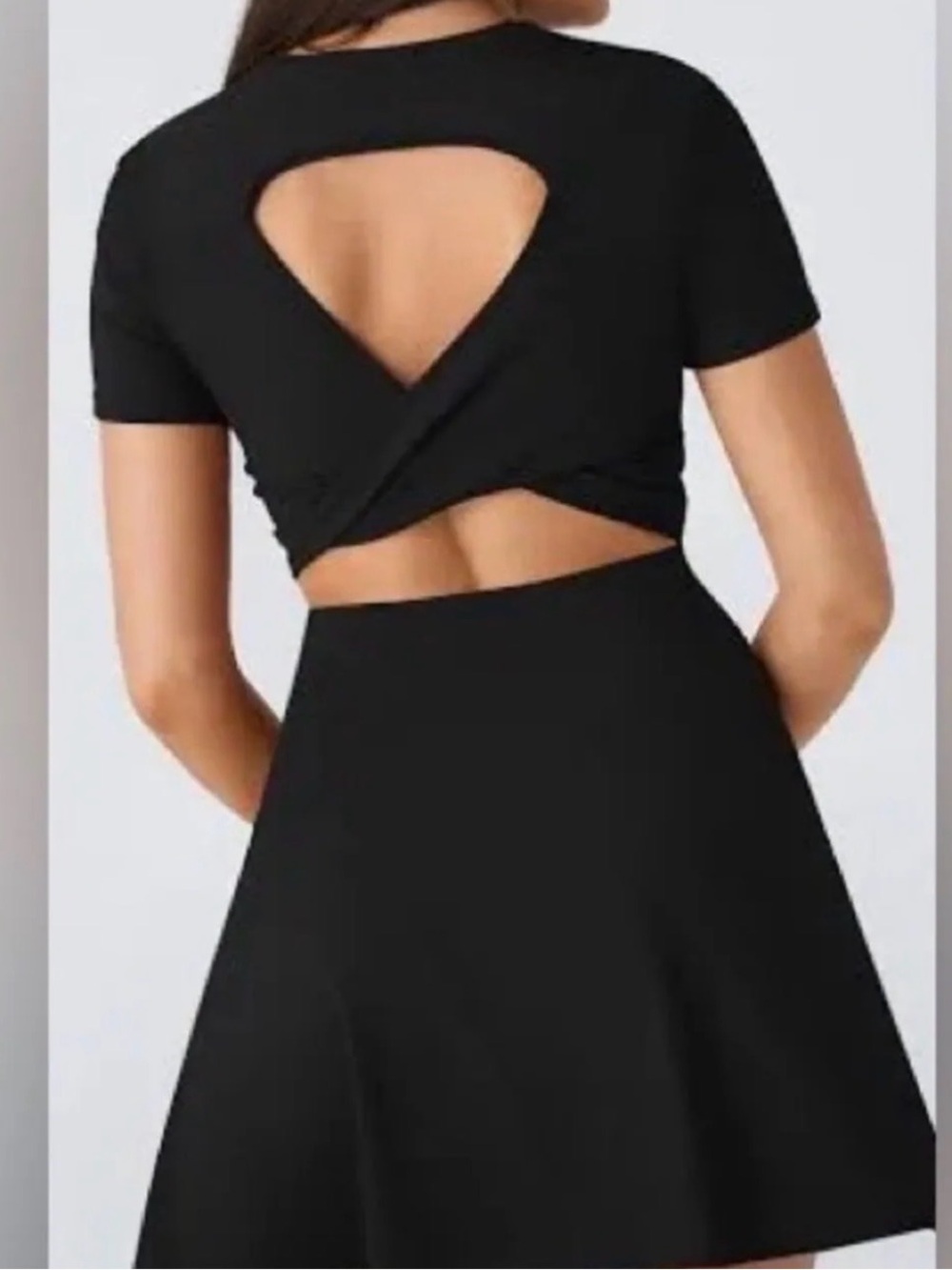 HALARA Cut Out Dress Softlyzero Black NEW Size XSmall Padded Stretch